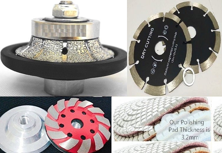 wet polisher Profiler B30 Demi Bullnose 32 marble Buffer stone Grinding blade