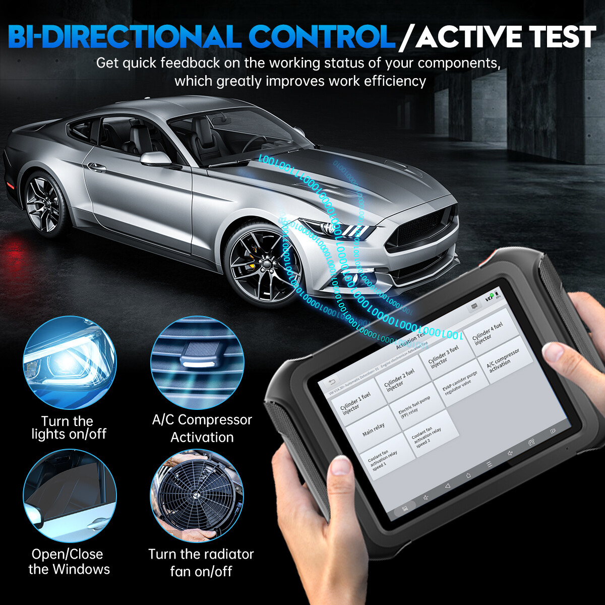 2025 XTOOL D9S Bidirectional OBD2 Scanner Full System Diagnostic Tool ECU Coding