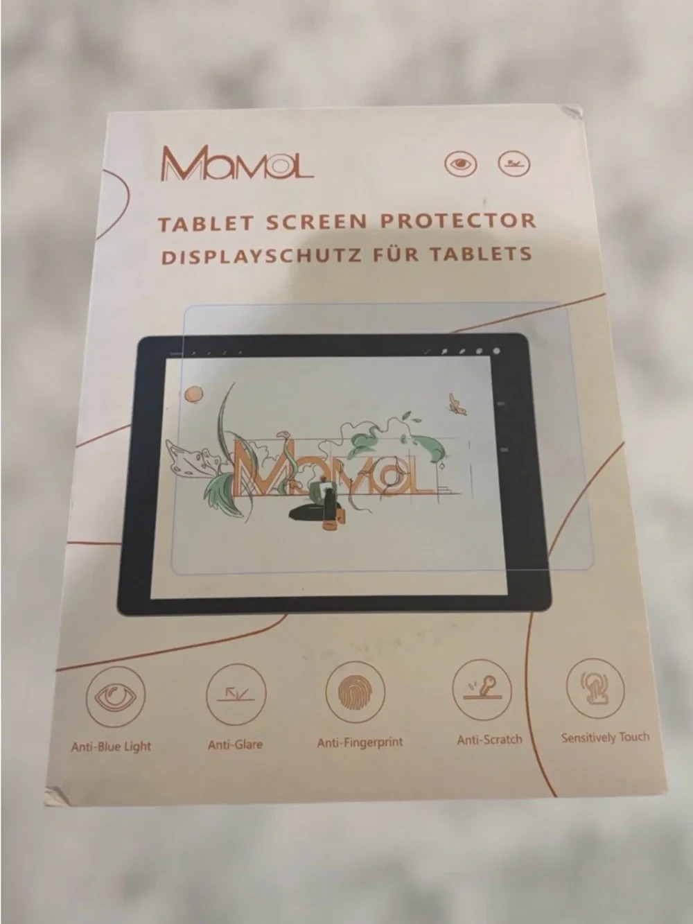 Mamol Paper Screen Protector Write & Draw Like on Paper Anti Glare Screen Filter
