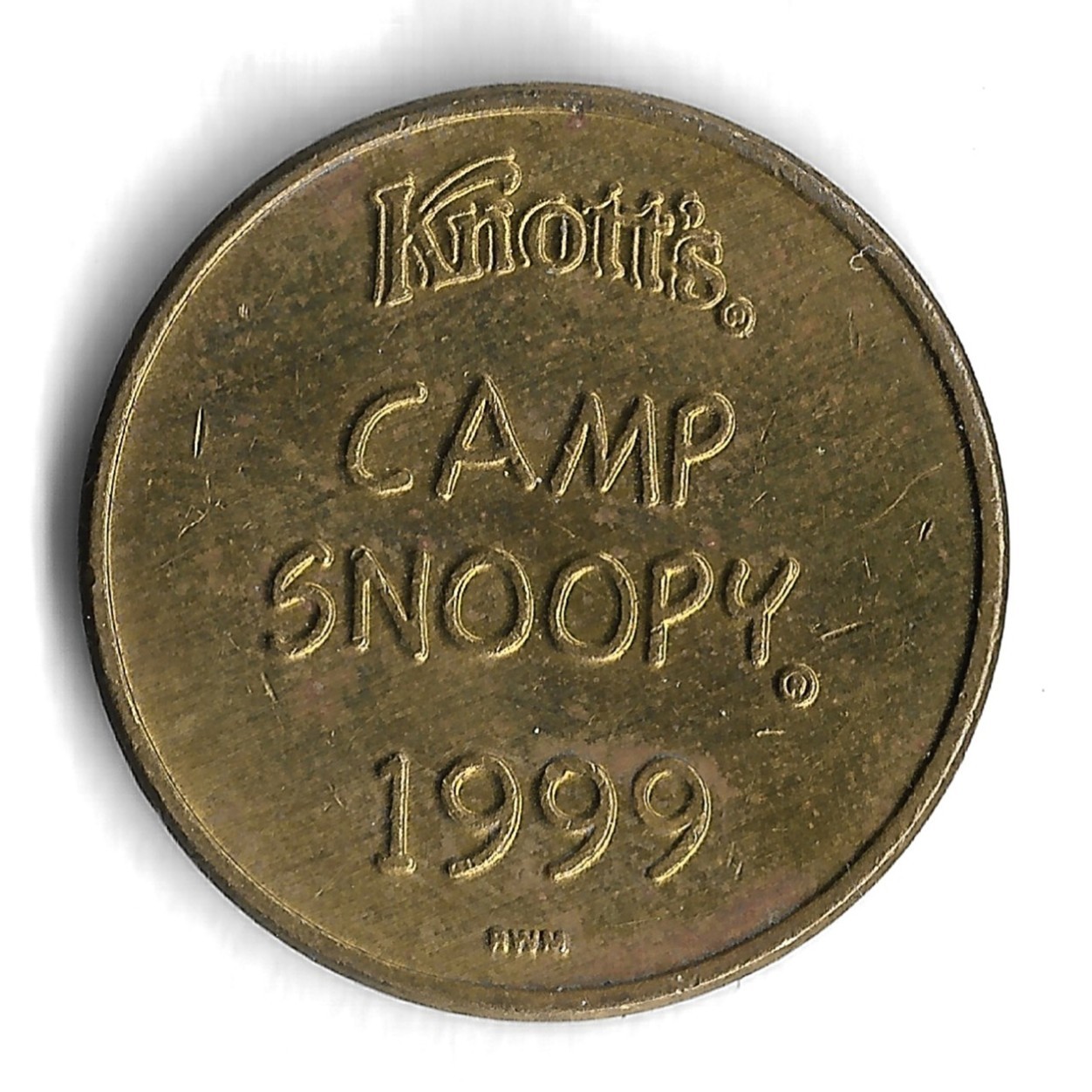 1999 Knott's Campy Snoopy Bloomington, Minnesota Coin / Token