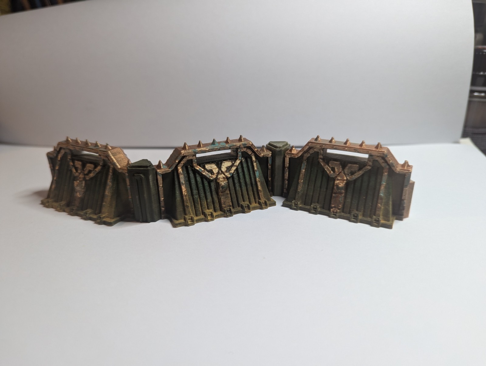 Grimdark Defensive Platforms & Barriers – 28mm Wargaming Terrain – 3D Printed