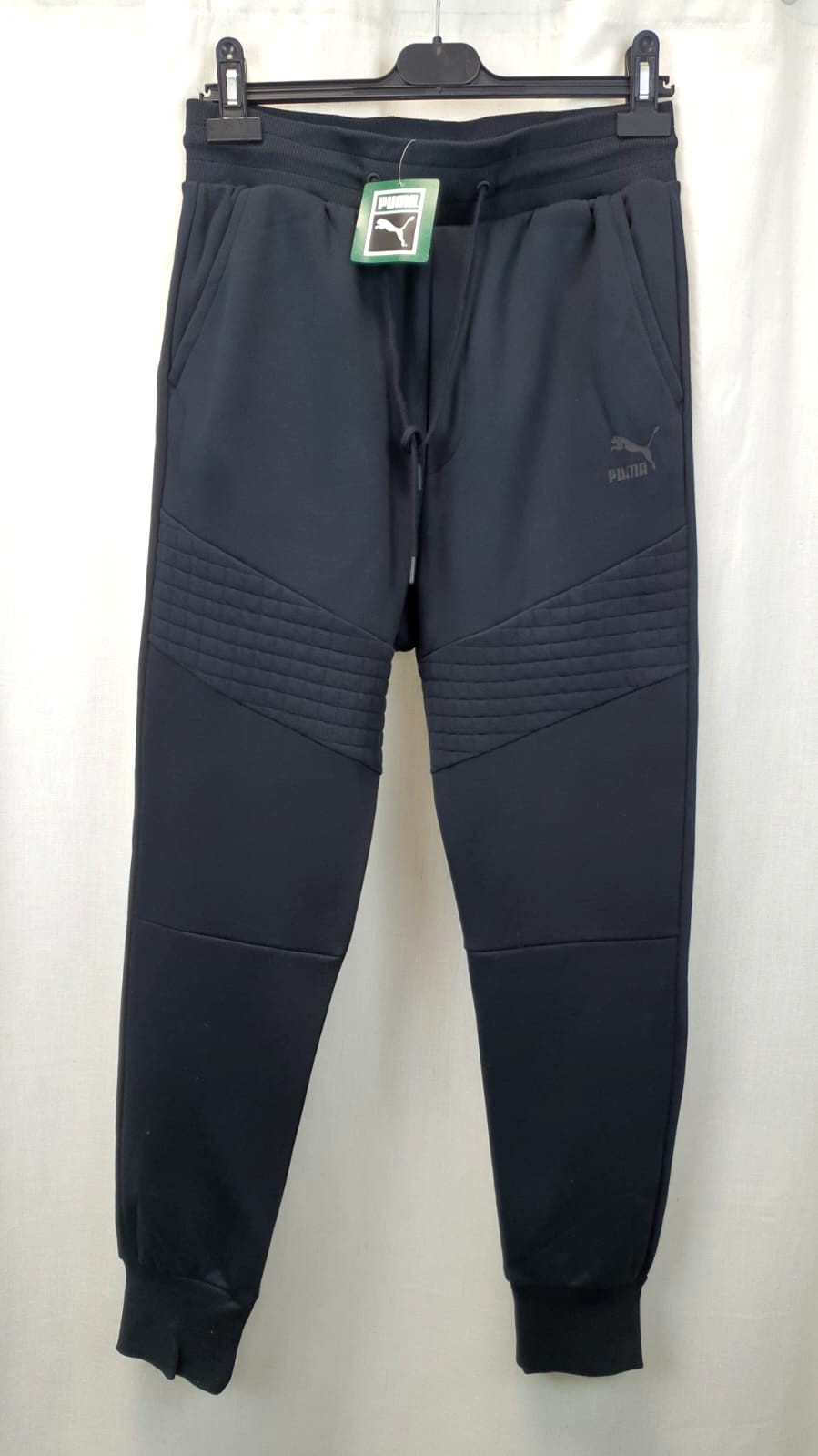 Puma Quilted Sweat Pants / Joggers Black Size M rrp £49.99 CR065 AA 01