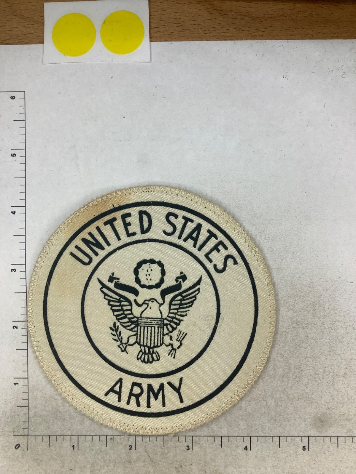 WW2 UNITED STATES ARMY PRINTED ON WHITE PX PATCH