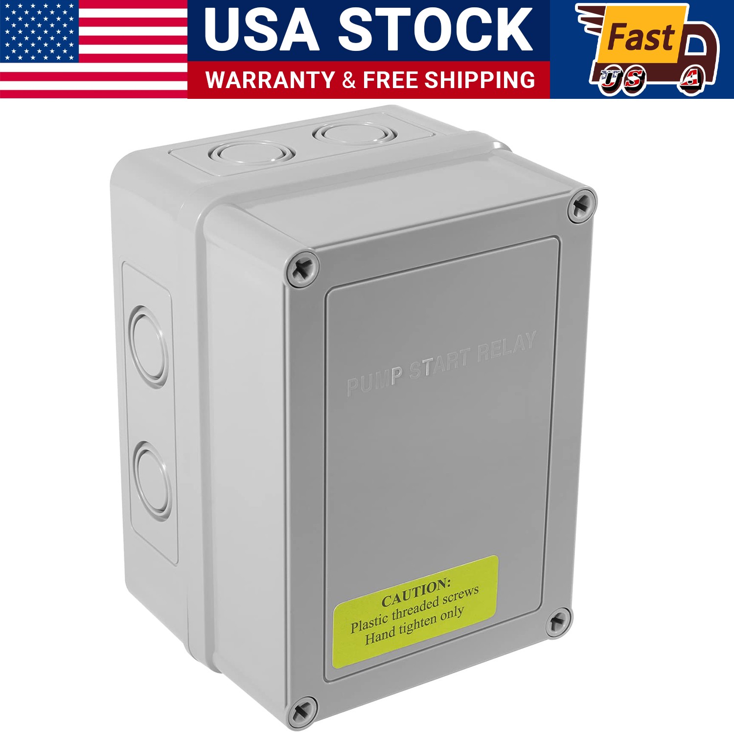 1522 Pump Start Relay w/Enclosure 3 HP at 110V/220V 24V Coil for Irritation