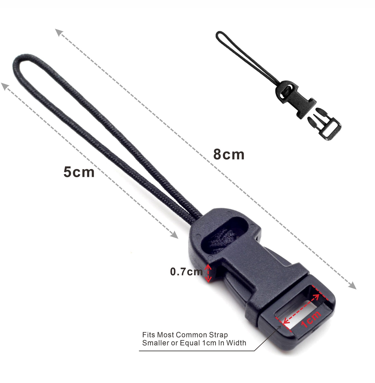 4 Pcs Black Quick Release Camera Strap Qd Loops Connector Adapter Camera Quick R