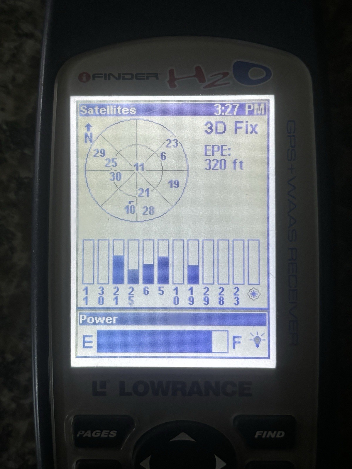 Lowrance finder H2O