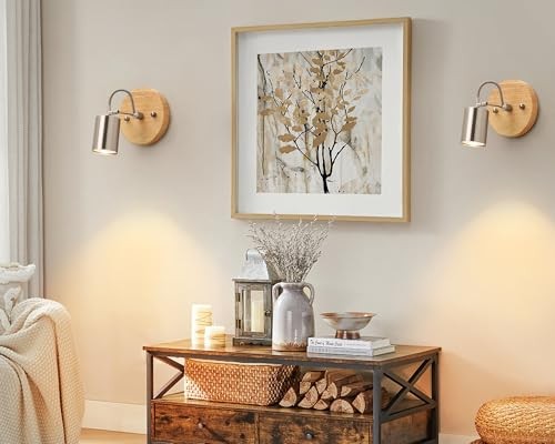 2 Pack Ceiling Spotlights Indoor with Rotatable Adjustable Light Nickel-2pack