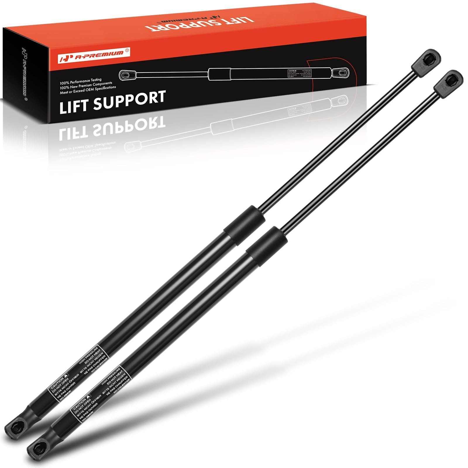 Rear Tailgate Lift Supports Shock Struts Compatible with Mini Models - Black