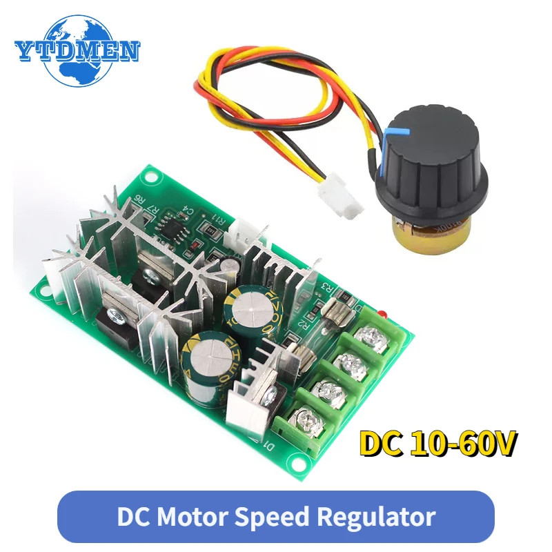 12V-48V PWM Motor Controller Module 20A High Power DC Motor Speed Regulator