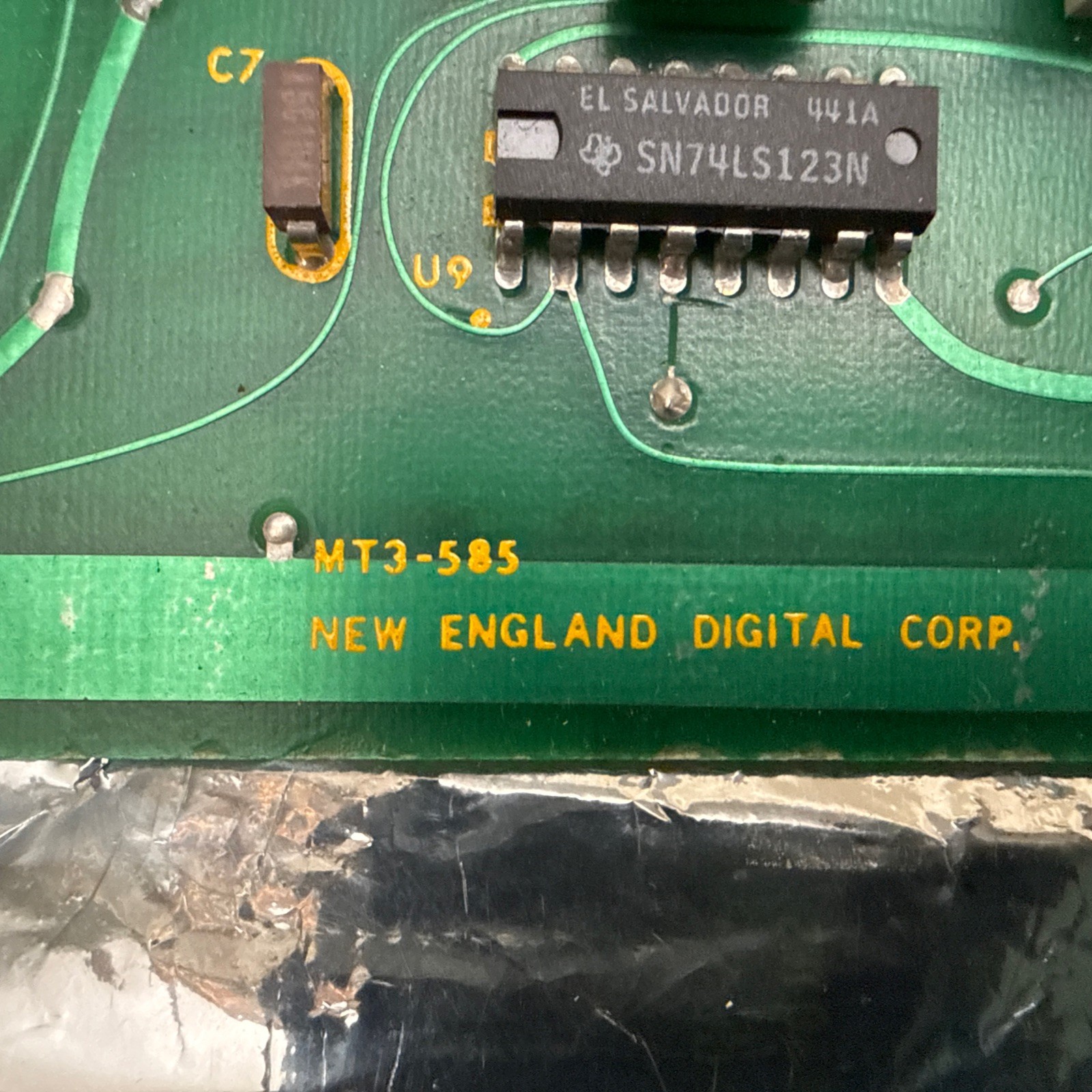 New England Digital Synclavier MT3 Multichannel Distributor Bin Card