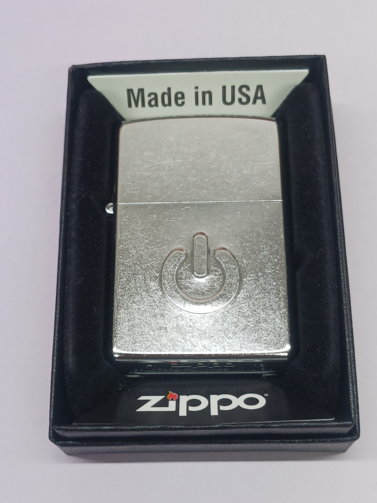 Zippo Street Chrome Power Button 28329