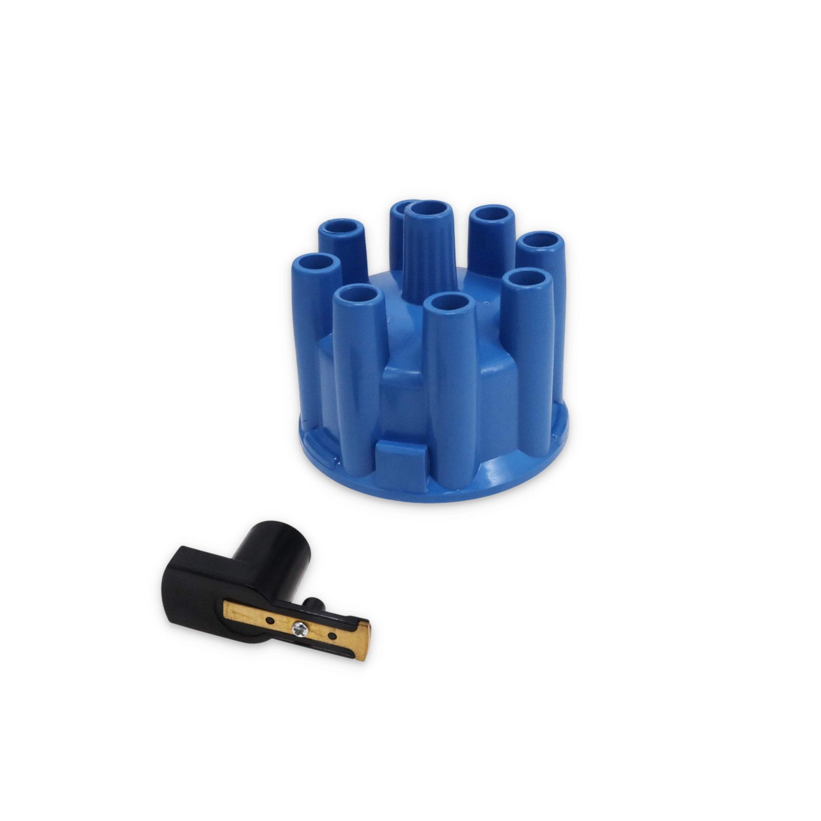 Top Street Performance Distributor Cap Rotor Kit Blue 8-Cylinder Pro Billet RTR