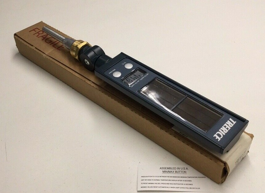 Trerice SX9140305WWG Digital Thermometer Light Powered Adjustable Angle 2AFJ9