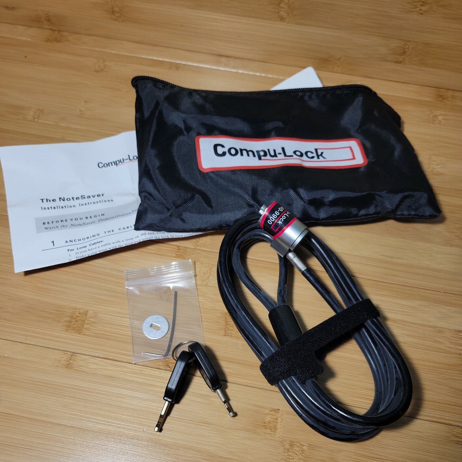 NEW Compu-Lock Laptop Computer Anti Theft ULTRA Security Cable Lock 2 Keys