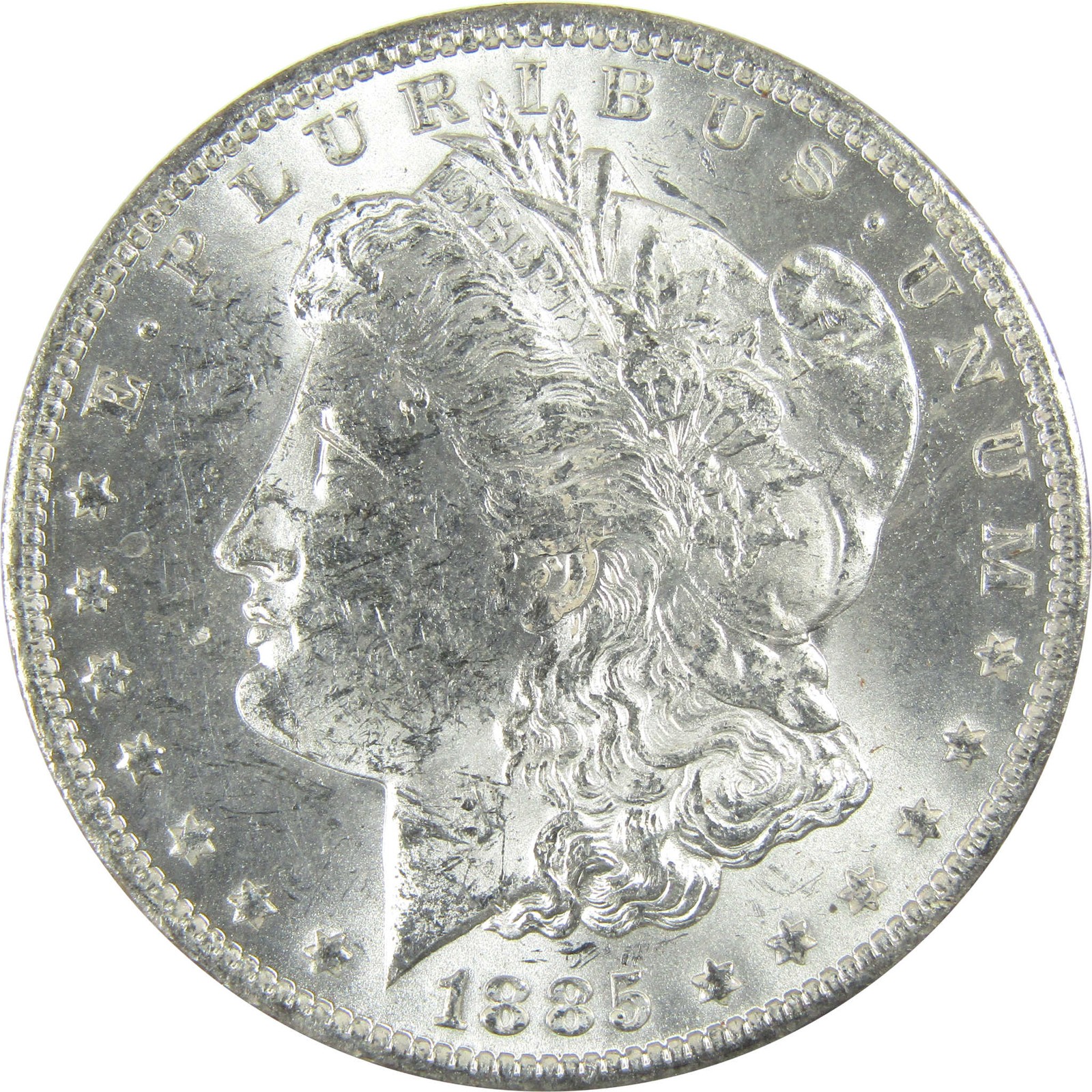 1885 O Morgan Silver Dollar Uncirculated Mint State $1 Coin SKU:I27470