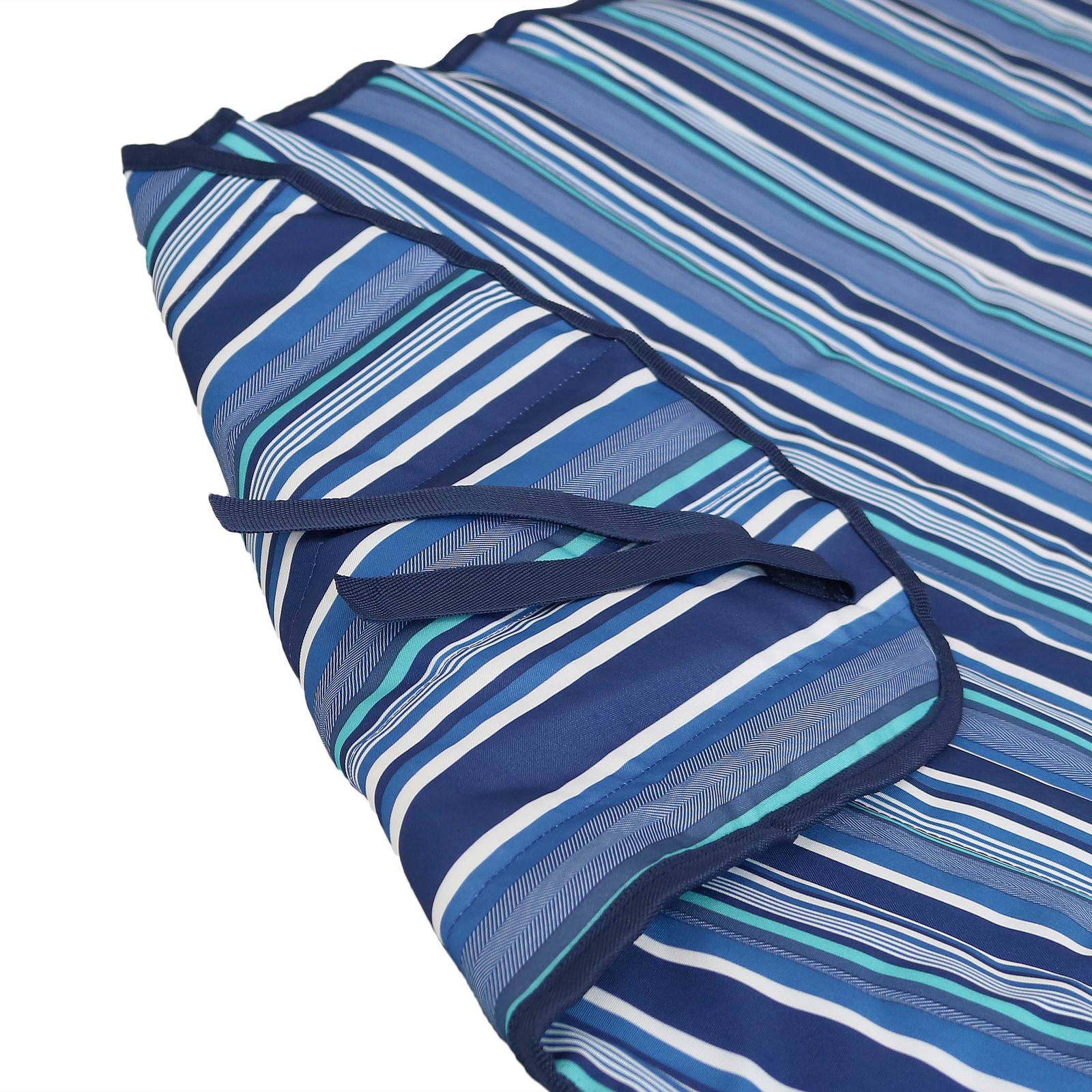 Outdoor Polyester Hammock Pad and Pillow Set - Breakwater Stripe by Sunnydaze