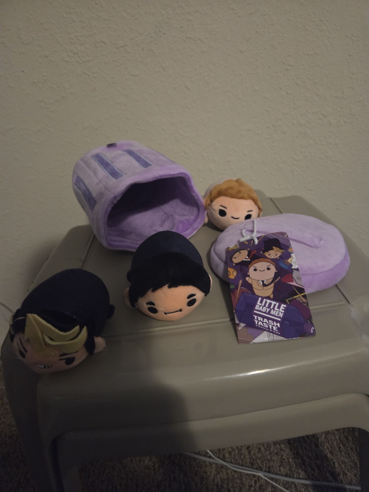 Trash Taste Little Baby Men Plushies - all 3 boys Garnt, Joey, Connor