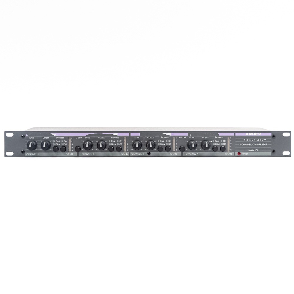 Aphex 106 4-Channel Compressor Limiter | Includes Power Supply | Tested