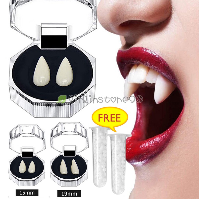 Vampire Teeth Fangs Halloween Party Zombie Werewolf Cosplay Makeup Horror Teeth