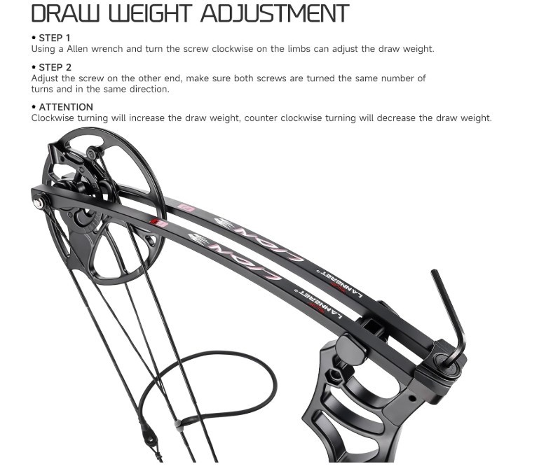 Lanneret Compound Bow and Archery Sets - Right Hand Archery Compound Bows