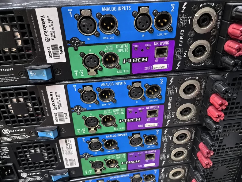 Crown I-T6000 I.T6000 Power Amplifier Test OK used