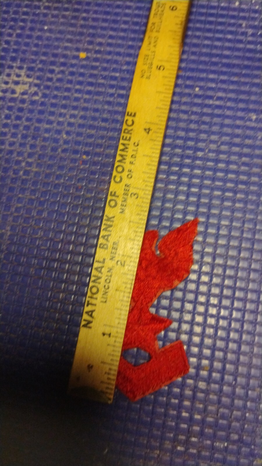 Vintage Naval Military Patch Red Eagle Above Star