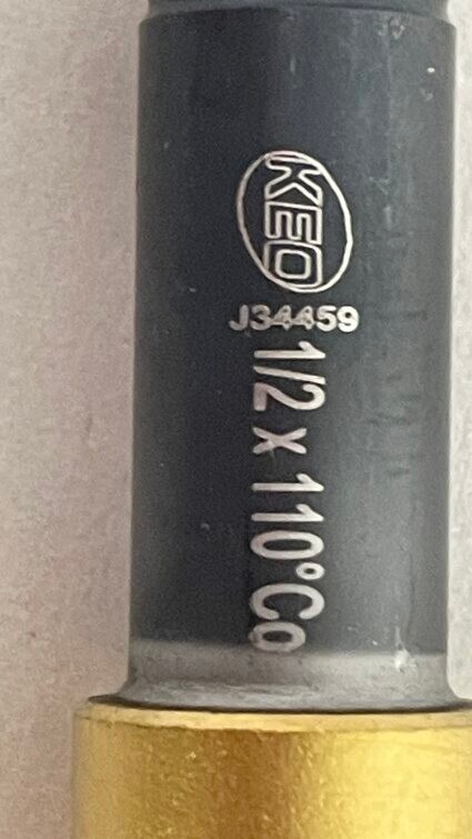 KEO 55586-TiN Long Series Center Drill & Countersink , HSS TiN Coated- Pack of 2