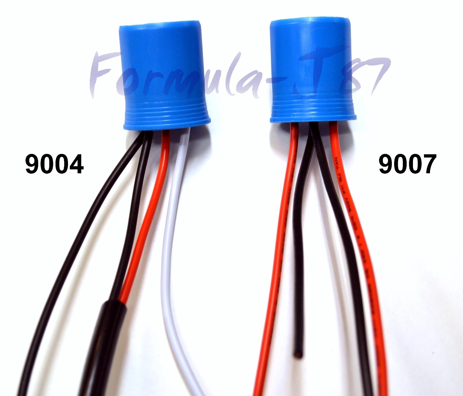 HID Kit Extension Wire 9007 HB5 Two Harness Head Light Bulb Ballast Socket Plug