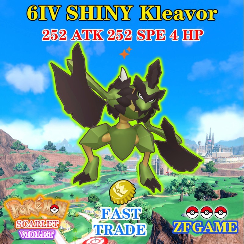 ✨POKEMON 6IV SHINY Kleavor + EVS 🚀 SCARLET and VIOLET ✨Online delivery⚡ ENG