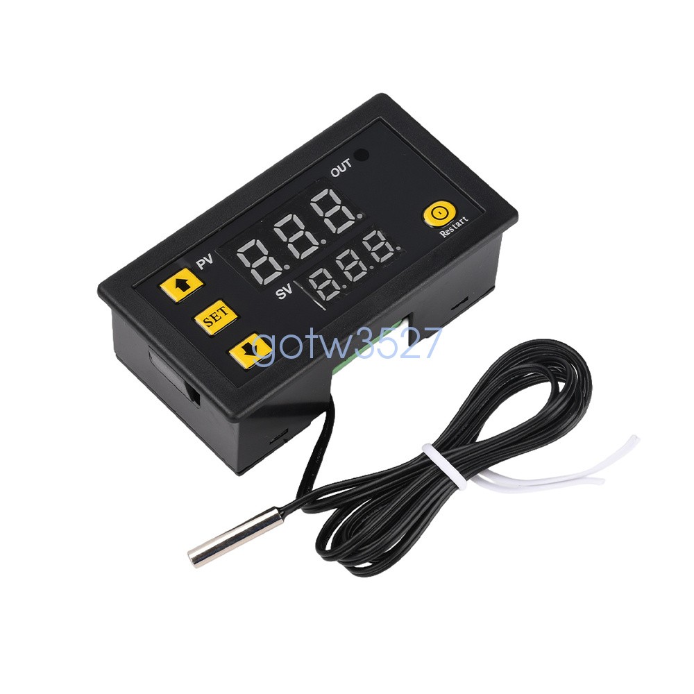 W3230 Digital Temperature Controller Thermostat 20A -55℃-120℃ Relay Output DC/AC