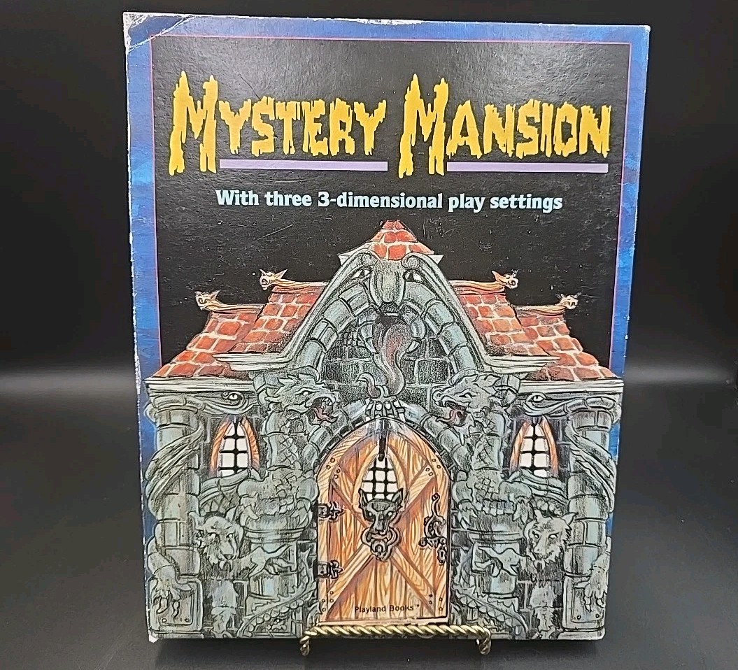 Mystery Mansion Book Three 3 Dimensional Play Halloween Vintage 1989
