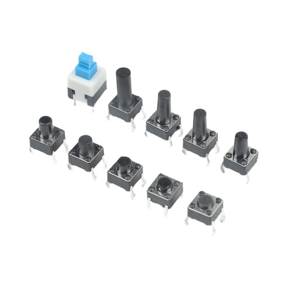Push Button Tactile Switch Kit 180 Pieces Boxed for Electronic Device Repairs