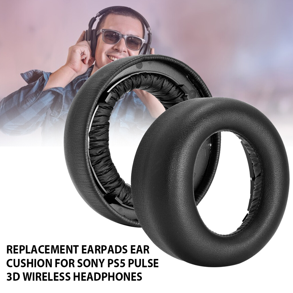 2x Replacement Soft Foam Ear Pads Cushion For Sony PS5 Pulse 3D Wireless Headset