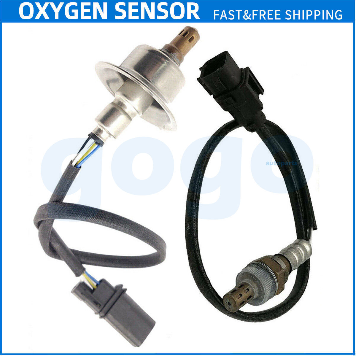 2PCS Oxygen O2 Sensor Up&Downstream For Hyundai Sonata Tucson Kia Forte Koup