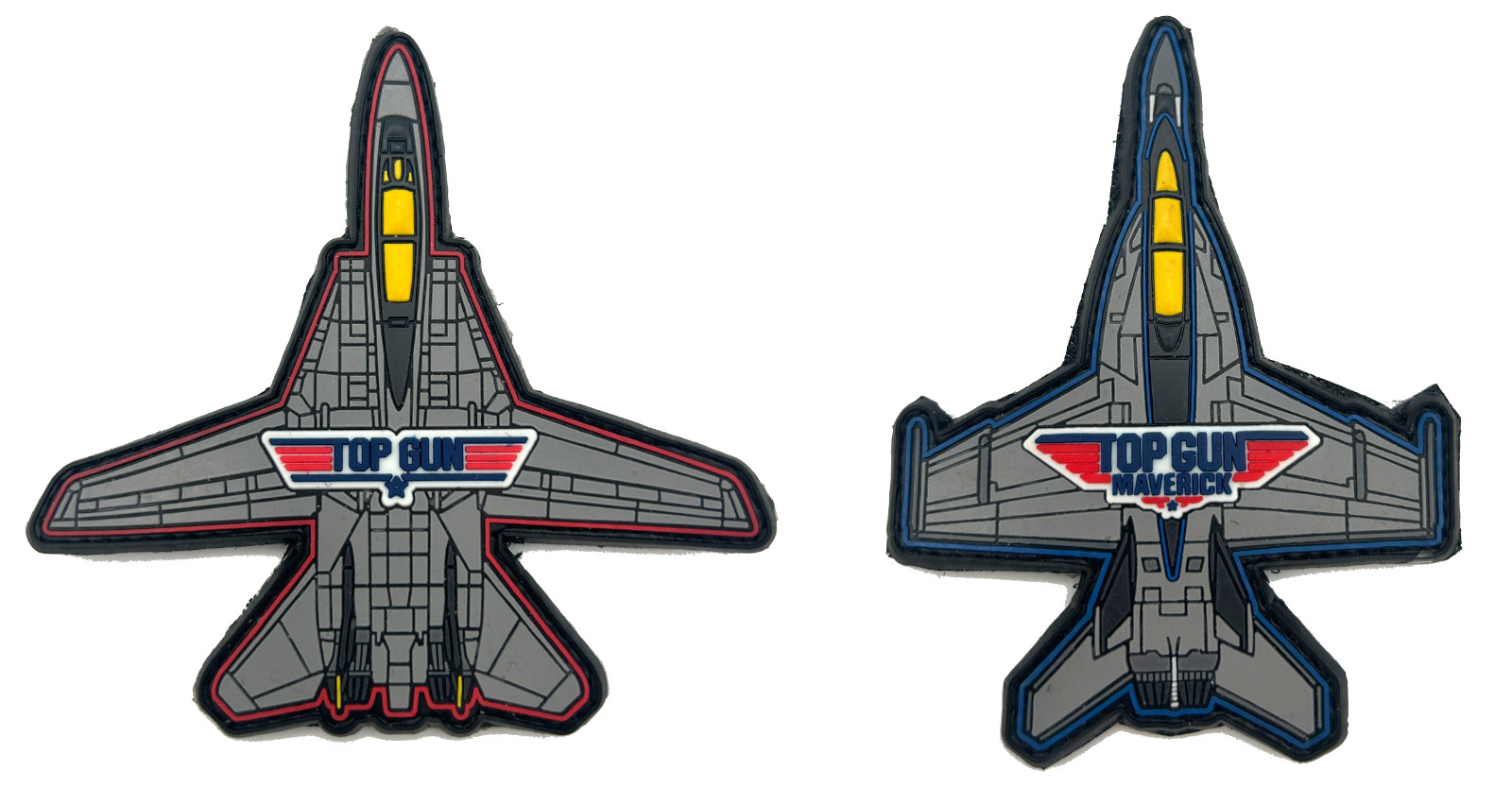 TOPGUN BUNDLE- F-14 TOMCAT / F-18 MAVERICK / HORNET- HIGH QUALITY PVC PATCH