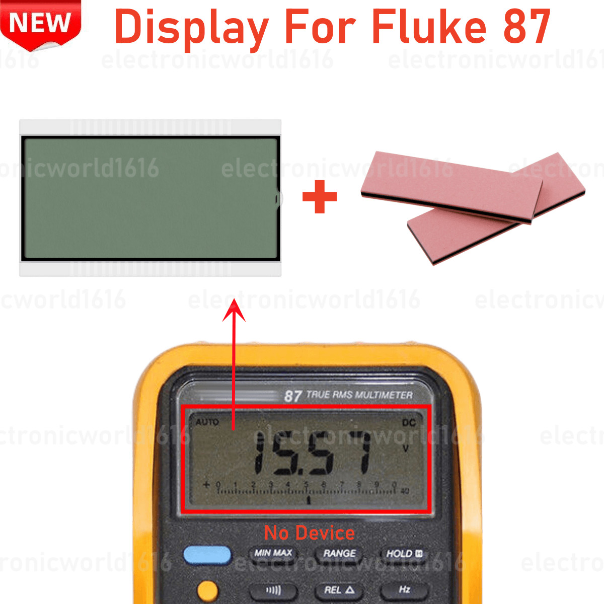 For Fluke 87 True RMS Industrial Multimeter LCD Display Screen Replacement NEW