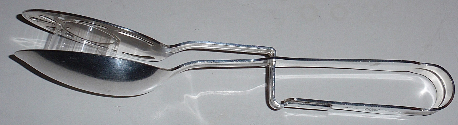 Vintage Silverplated Spring Action Server, Unique!