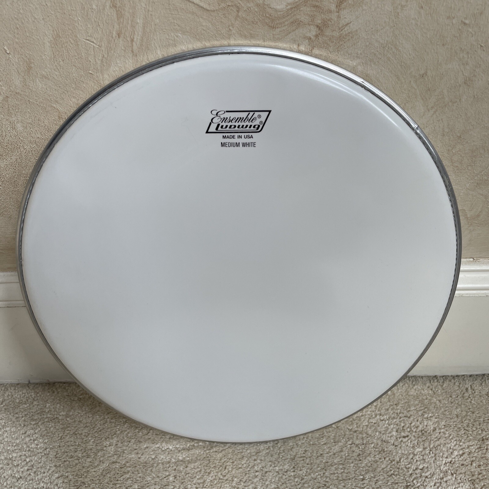 Ludwig Medium White Ensemble 15” Floor Tom Drum Head - Made In USA