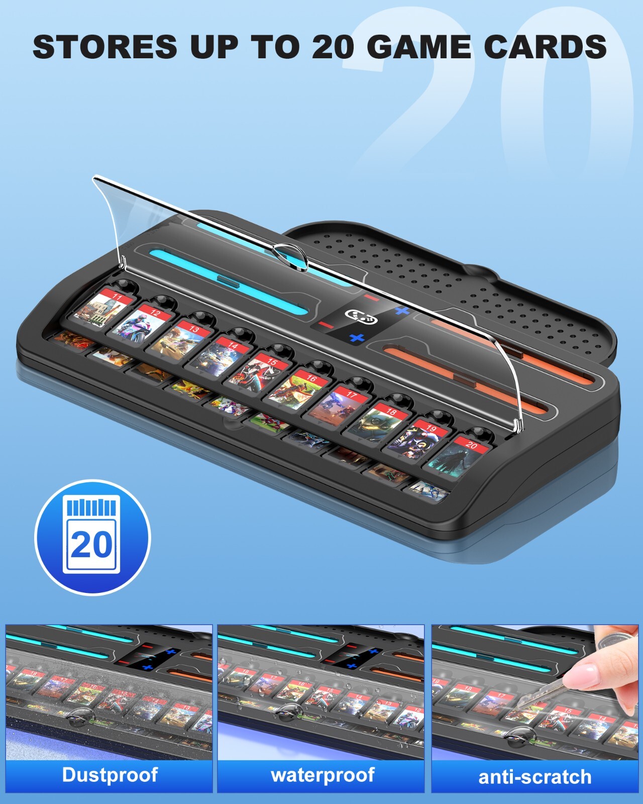 4-In-1 Fast Charging Dock Switch 2 Organizer Base Holds Switch 2 Dock