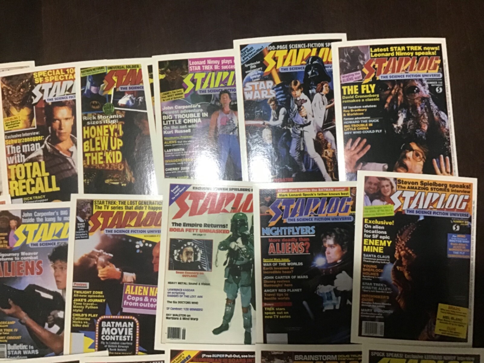 1993 STARLOG TRADING CARDS . YOU CHOOSE FROM DROP DOWN BOX