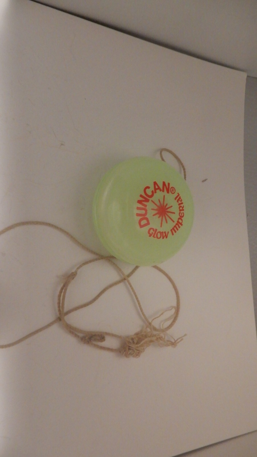 Duncan Yo-Yo Glow Imperial Vintage Glow In Dark Classic 1980's Toy