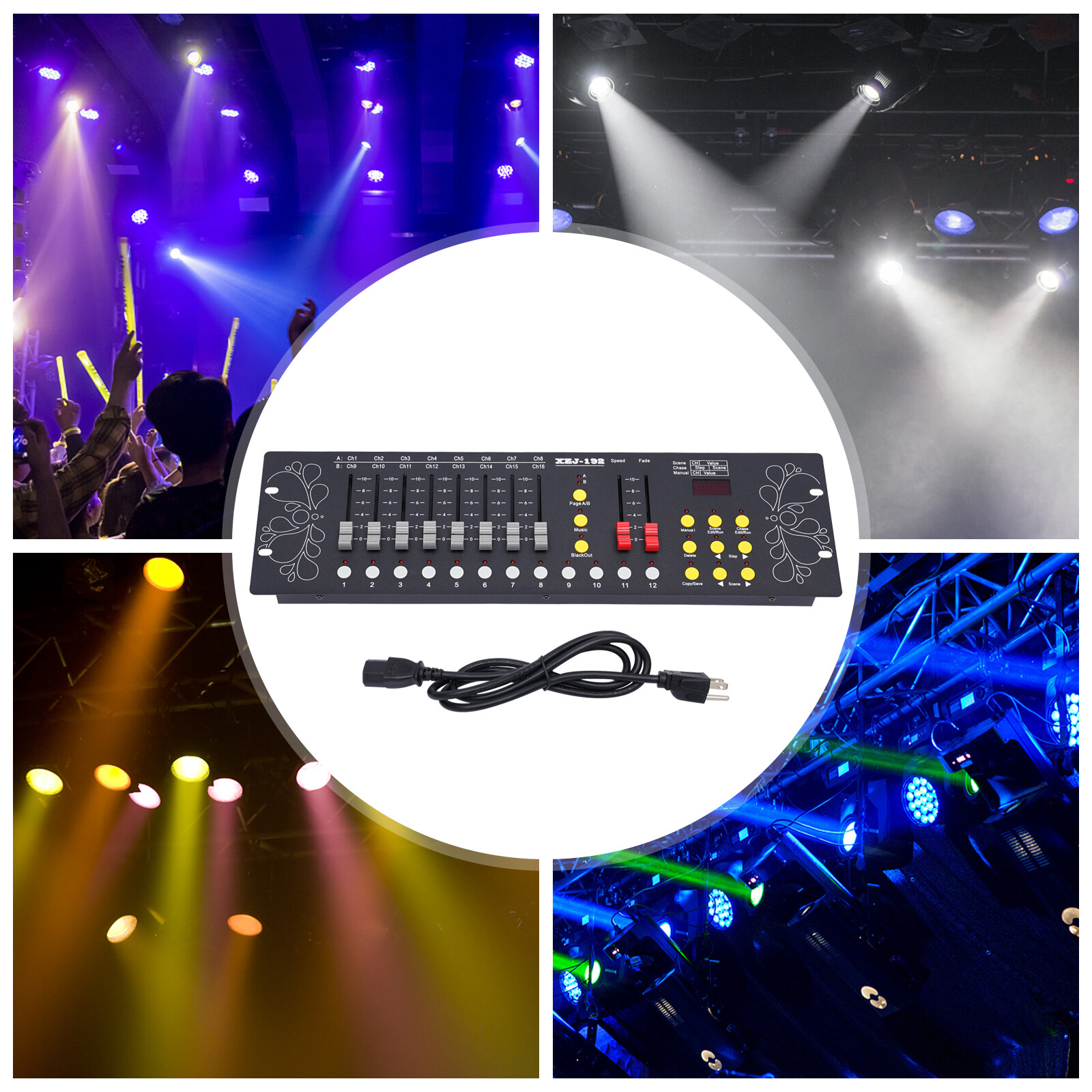 USA NEW Dmx Controller Dj Lighting Controller Stage Equipment Disco Party Bars