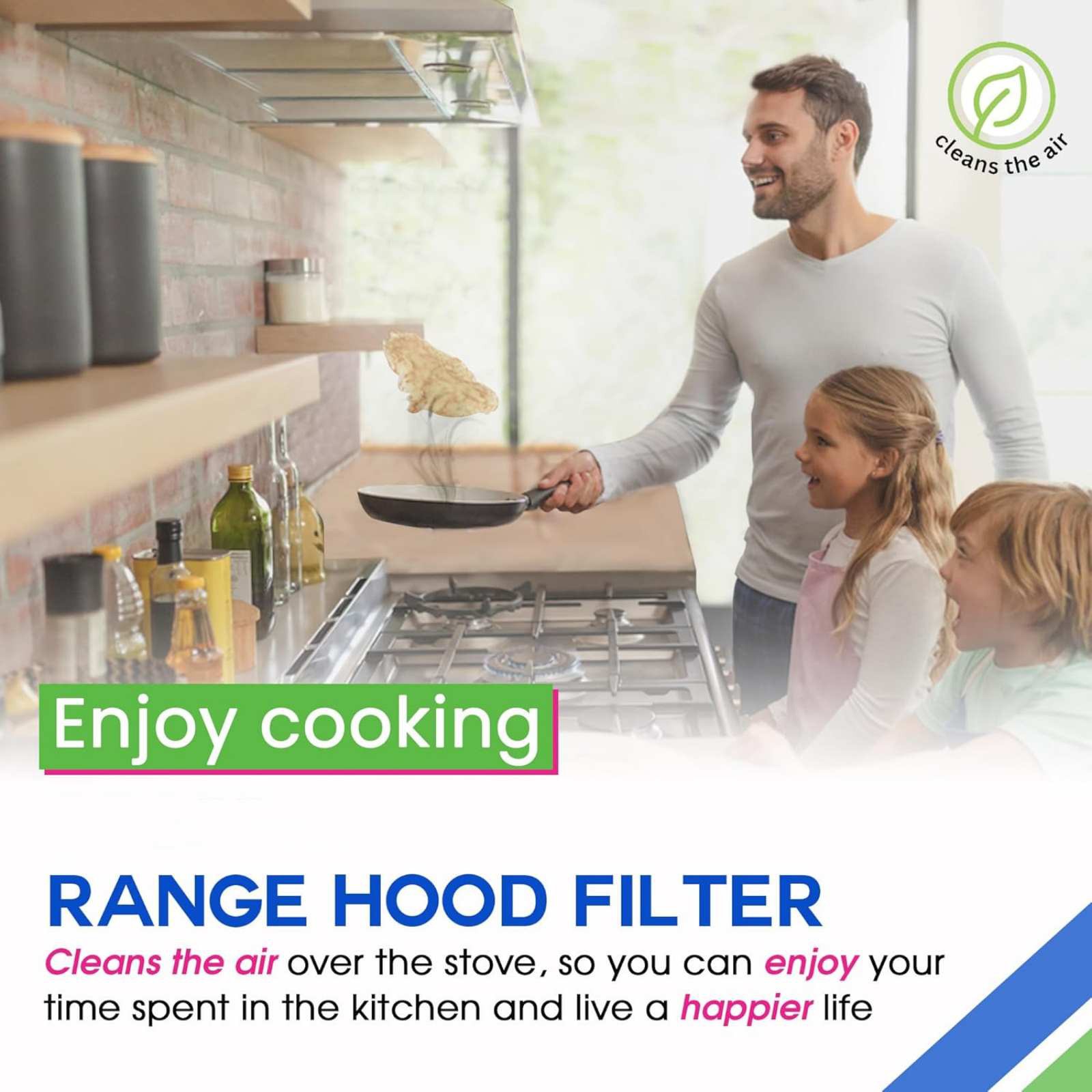 2 Pack Durable 8in*8in Aluminum Range Hood Filter For Ventline BCC024600