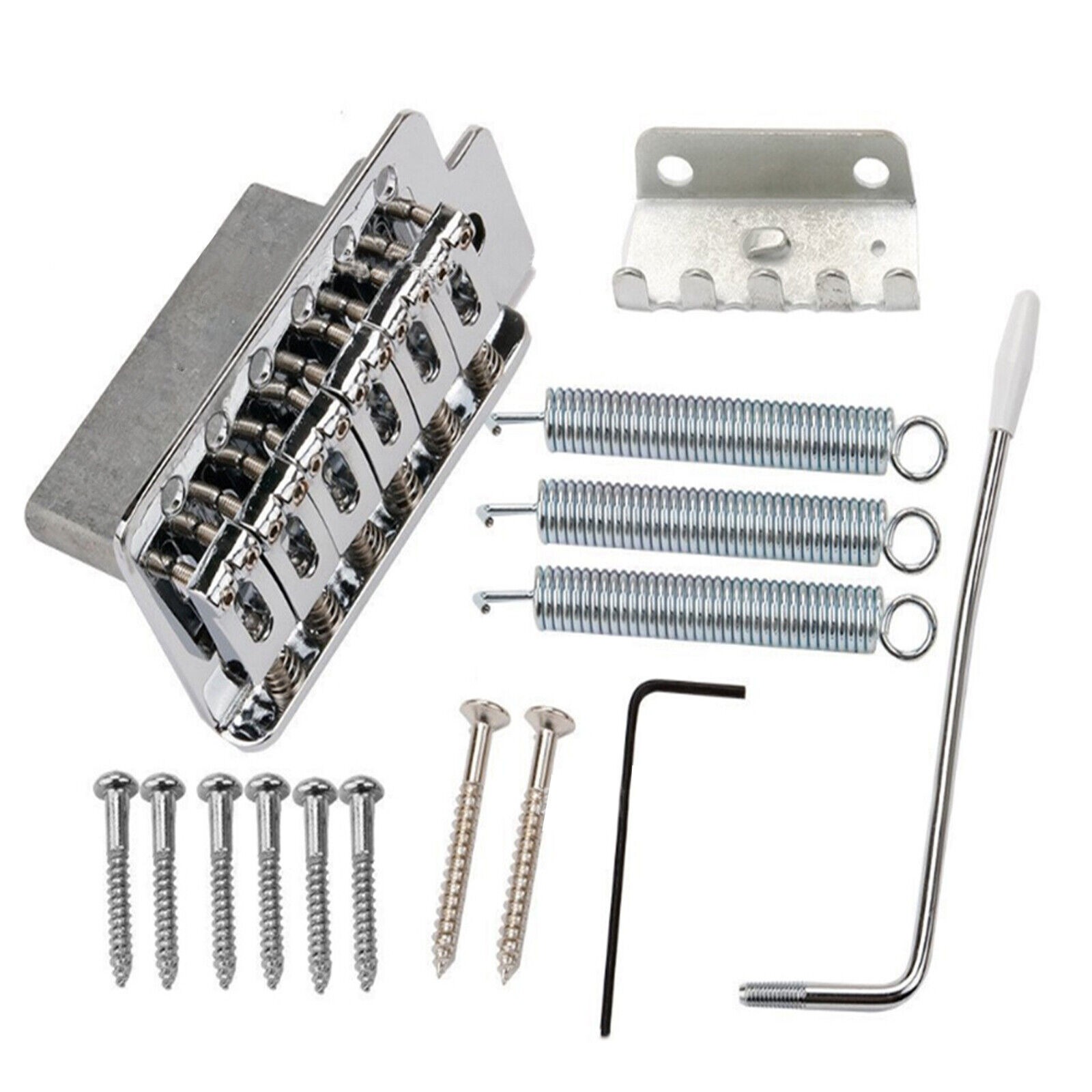 Alloy Chrome Tremolo Electric Guitar Bridge System For Fender Stratocaster Strat