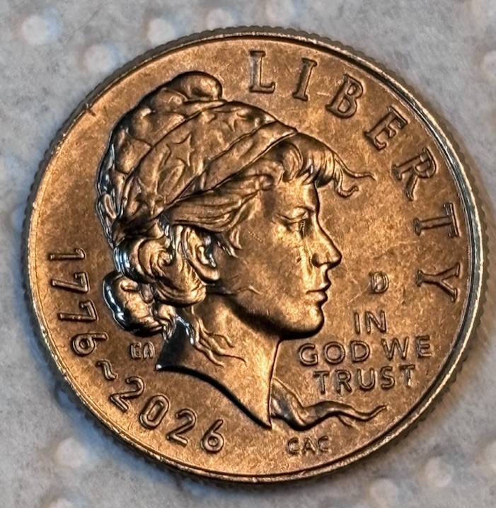 2026 D Emerging Liberty Dime Improper Annealed Error Nice Contrast!