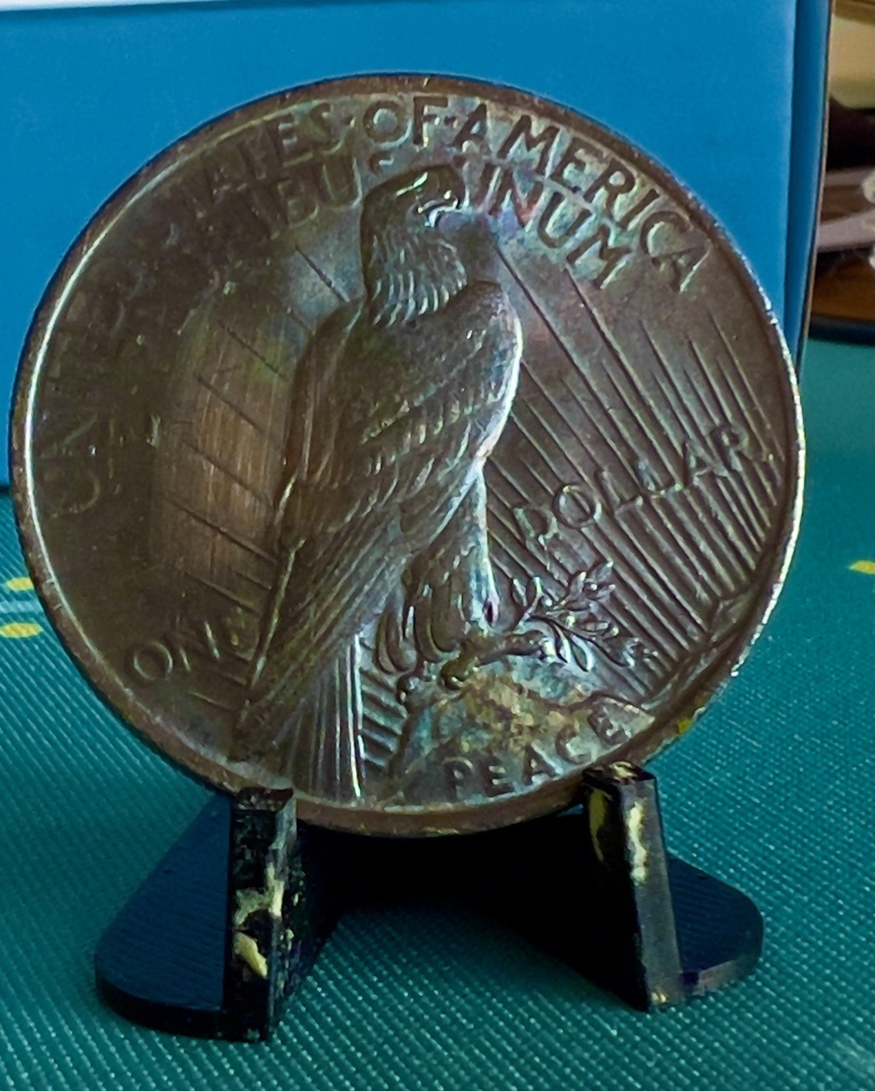 1923 Peace Silver Dollar BU - Nice Colorful Rainbow Toning