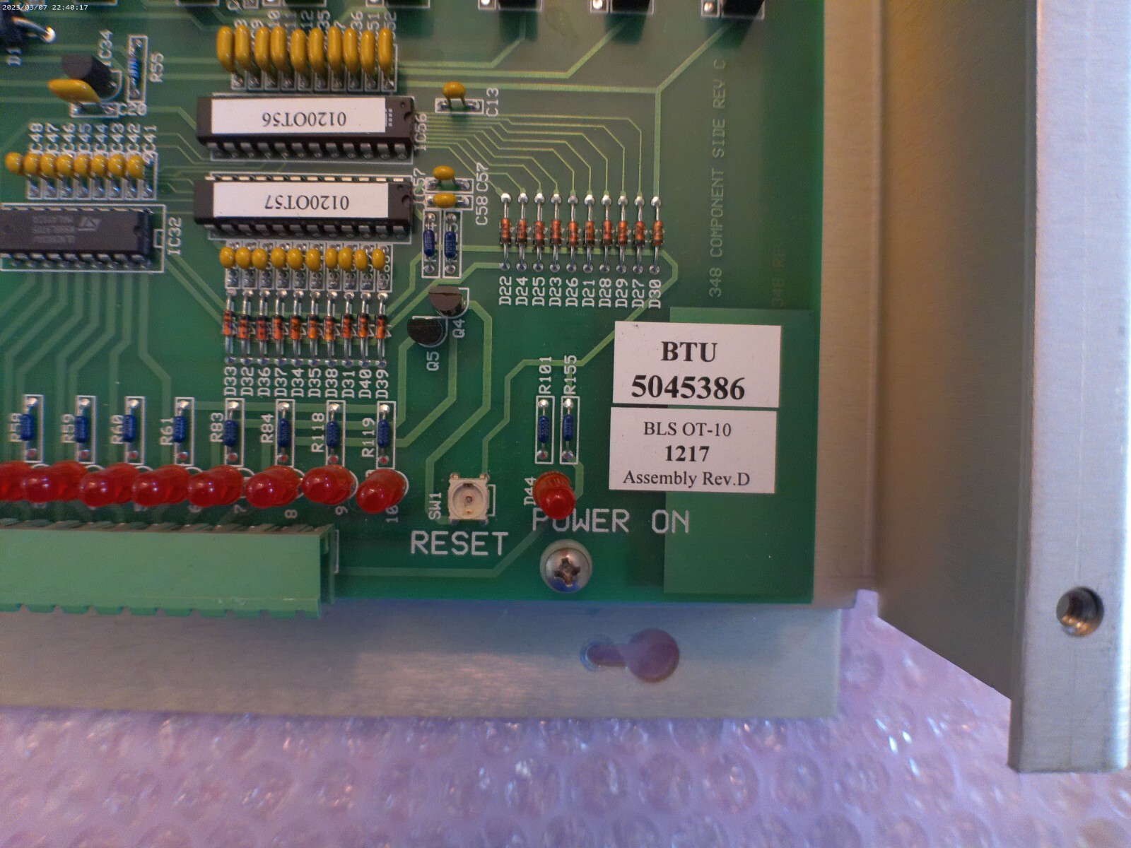 (4) BTU 504386 OVEN TEMPERATURE MODULES (REPAIRABLE)