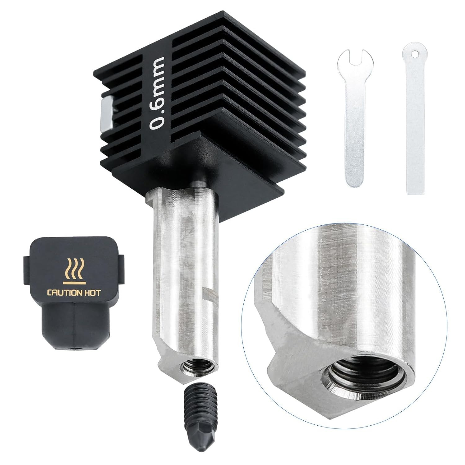 3D Printer Hotend for Bambu Lab A1 Mini 0.6mm a1 Extrusion Head, Removable Ha...
