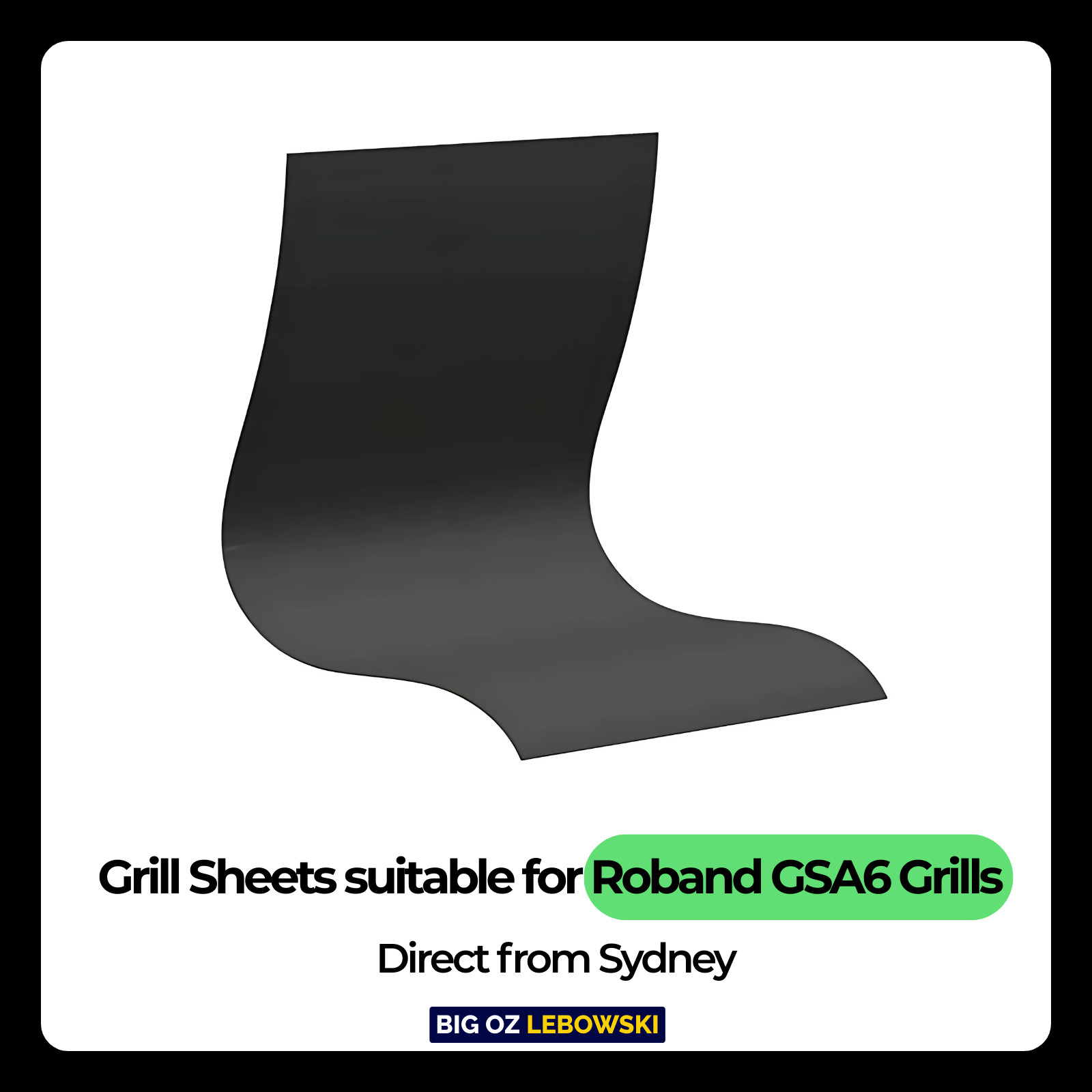 10pk PTFE Grill Sheets 370x740mm for Roband GSA610 (PGS610)-Teflon