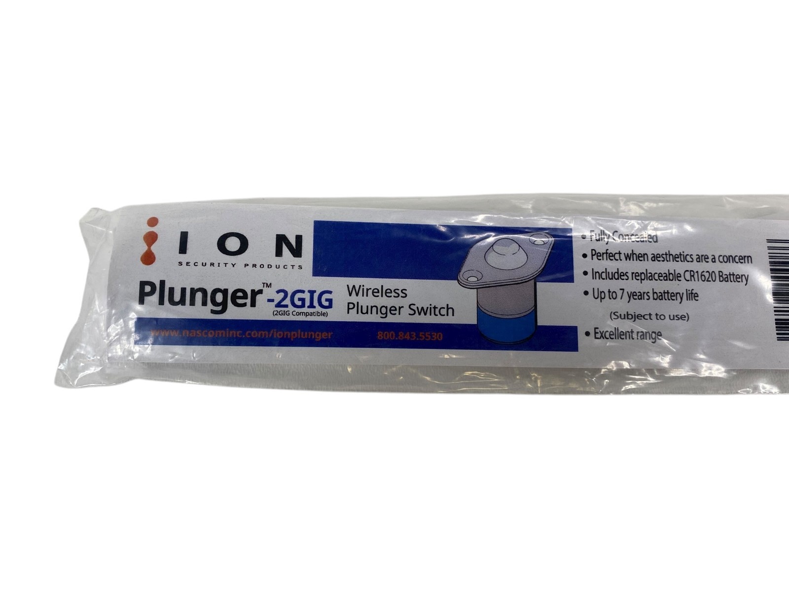 ION Digital Micra-2GIG Plunger Switch Wireless Door Security Sensor (New)